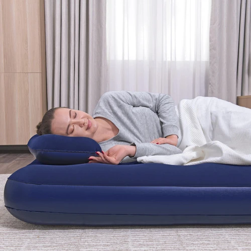 TOP KOMPLEKTAS! Bestway Pavillo dvigulis čiužinys su pompa ir 2 pagalvėlėmis 2.03m x 1.52m x 22cm