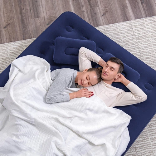 TOP KOMPLEKTAS! Bestway Pavillo dvigulis čiužinys su pompa ir 2 pagalvėlėmis 2.03m x 1.52m x 22cm