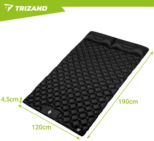 Trizand savaime pripučiamas dvigubas čiužinys