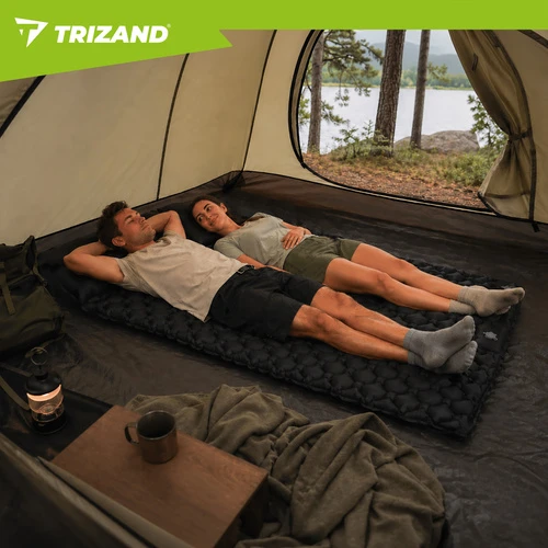 Trizand savaime pripučiamas dvigubas čiužinys