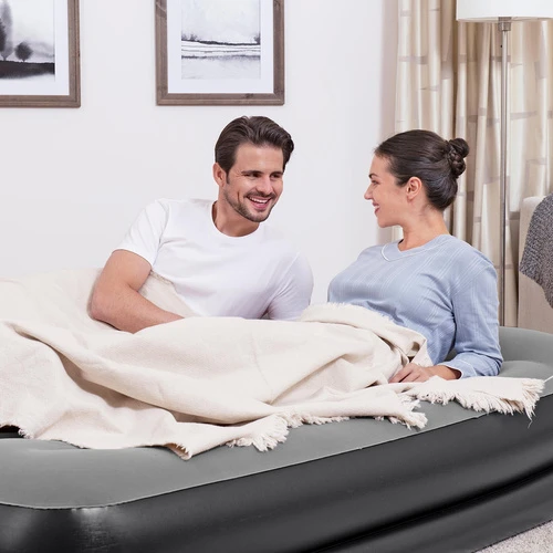 Bestway® Tritech Airbed Queen pripučiamas čiužinys su integruotu AC siurbliu 203x152x46 cm