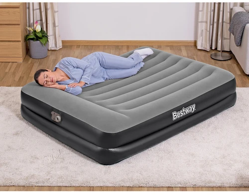 Bestway® Tritech Airbed Queen pripučiamas čiužinys su integruotu AC siurbliu 203x152x46 cm