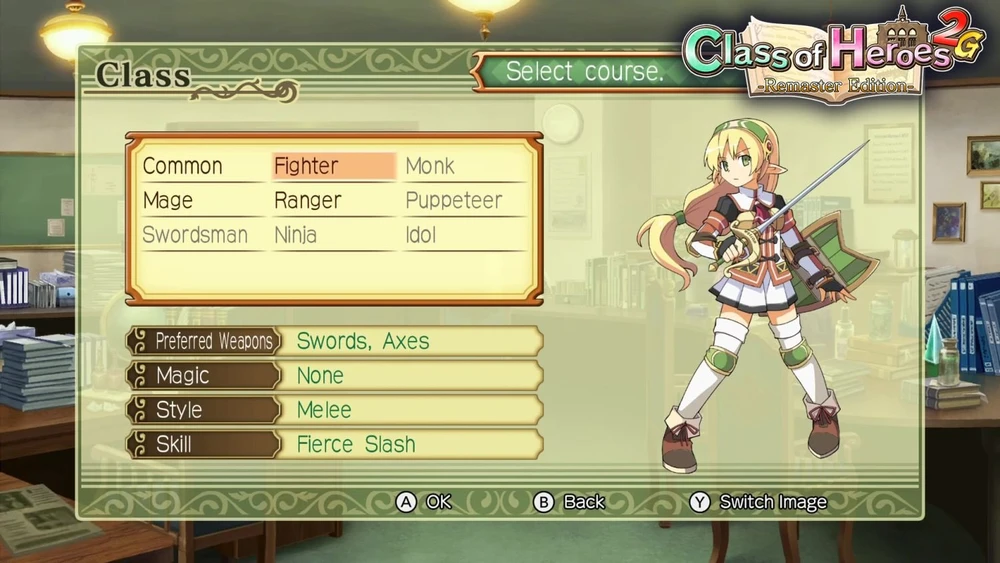 Class 1+2 herojų klasė – „Nintendo Switch“.