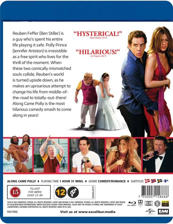 Classic Movies „Along Came Polly“ (Jennifer Aniston ir Ben Stiller)