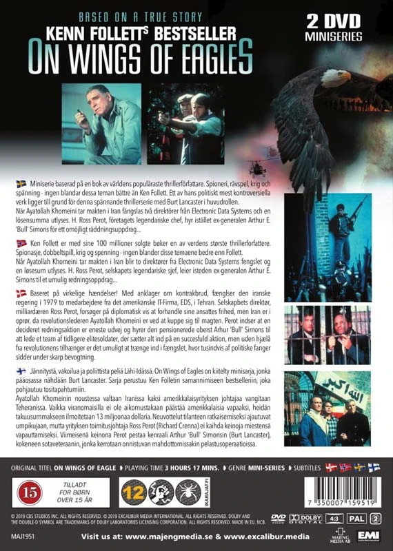 Classic Movies „Ant erelių sparnų“ (mini serialas) (2 diskų) pagal Kenno Folletto bestselerį