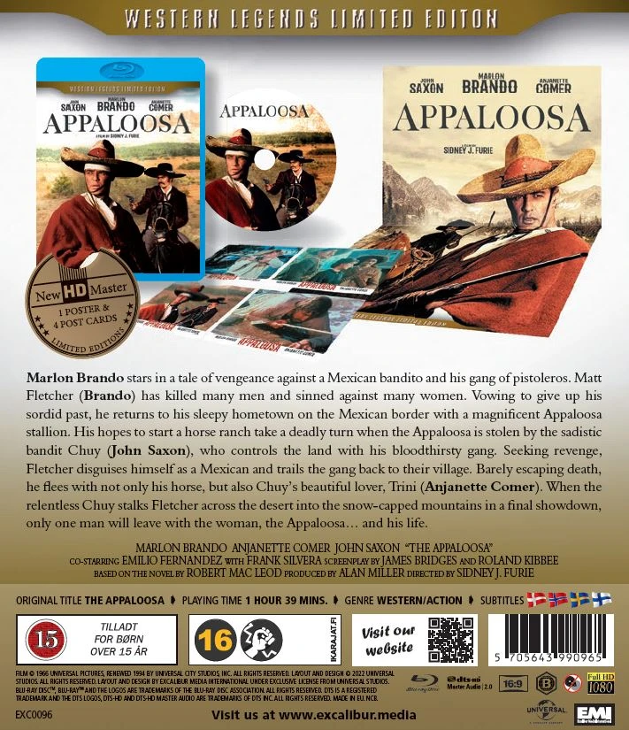 Classic Movies „Apaloza“ (dar žinomas kaip „Nuo pietvakarių iki Sonoros“) – vaidina Marlonas Brando