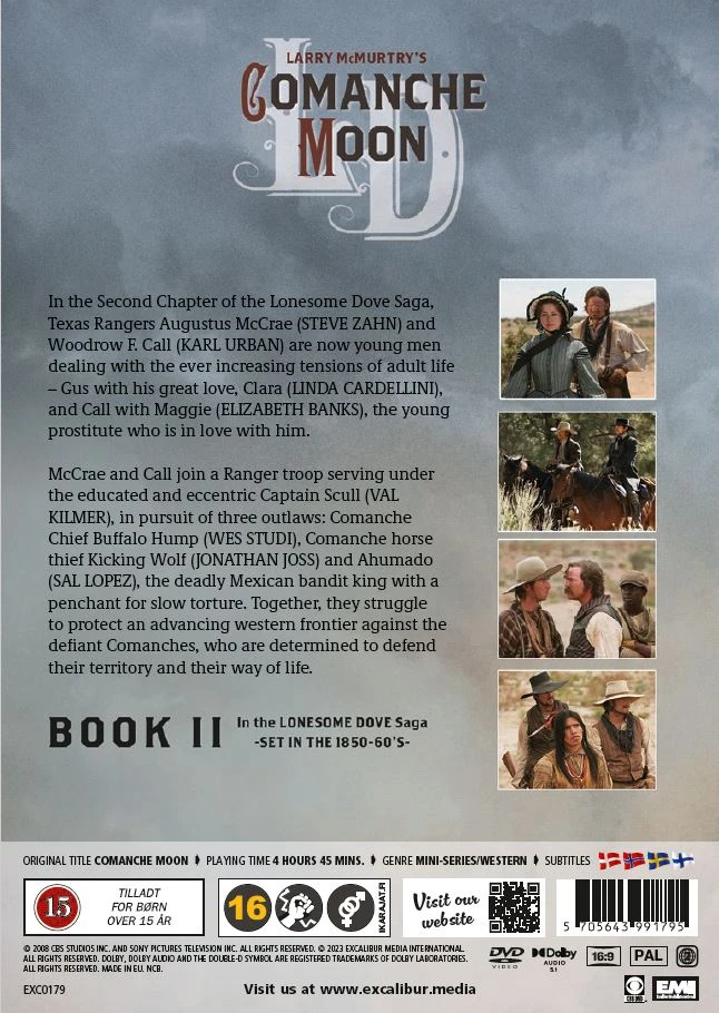Classic Movies „Comanche Moon“ – „Vienišo balandžio“ sagos dalis (mini serija – 2 DVD dėžutė – II knyga)