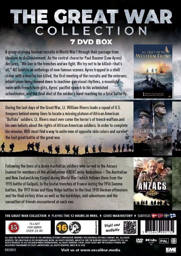 Classic Movies DIDYSIS PIRMASIS PASAULINIS KARAS KOLEKCIJA (7 DVD DĖŽUTĖ) Riboto leidimo