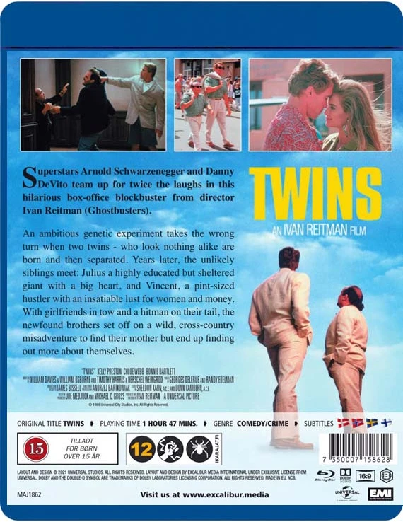 Classic Movies Dvyniai (kultinė klasikinė komedija su Arnoldu Schwarzeneggeriu ir Danny DeVito)