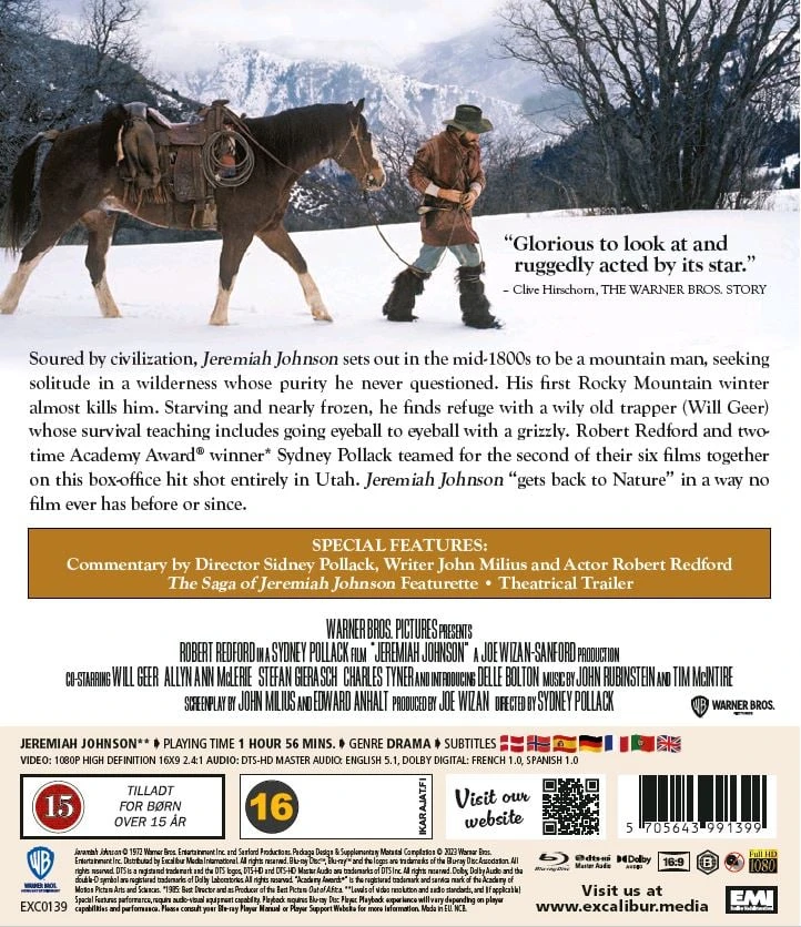 Classic Movies Jeremiah Johnson (1973) – (klasikinis Roberto Redfordo vesternas)