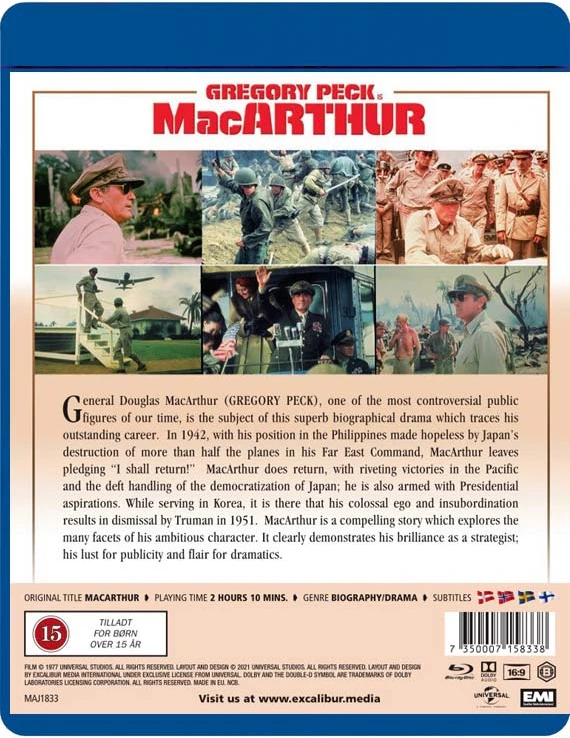 Classic Movies MacArthur - Prakeiktas ir papuoštas, tuščiagarbis ir didingas (Gregory Peck)