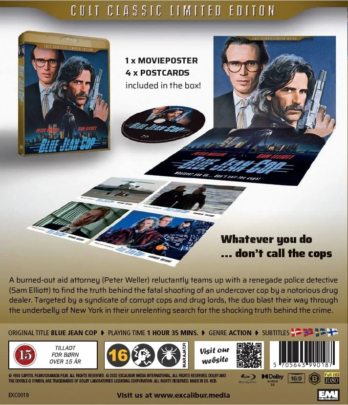 Classic Movies „Mėlyna Jean Cop“ riboto leidimo „Blu-Ray“ (dar žinomas kaip „Shakedown“)