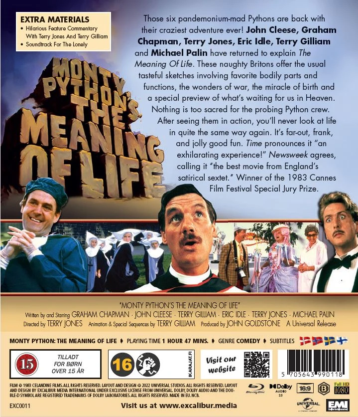 Classic Movies Monty Python „Gyvenimo prasmė“ – pasaulinio lygio komedija