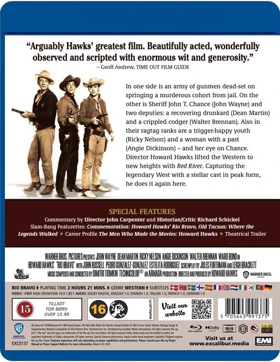 Classic Movies Rio bravo (1959) – John Wayne, Dean Martin, Ricky Nelson