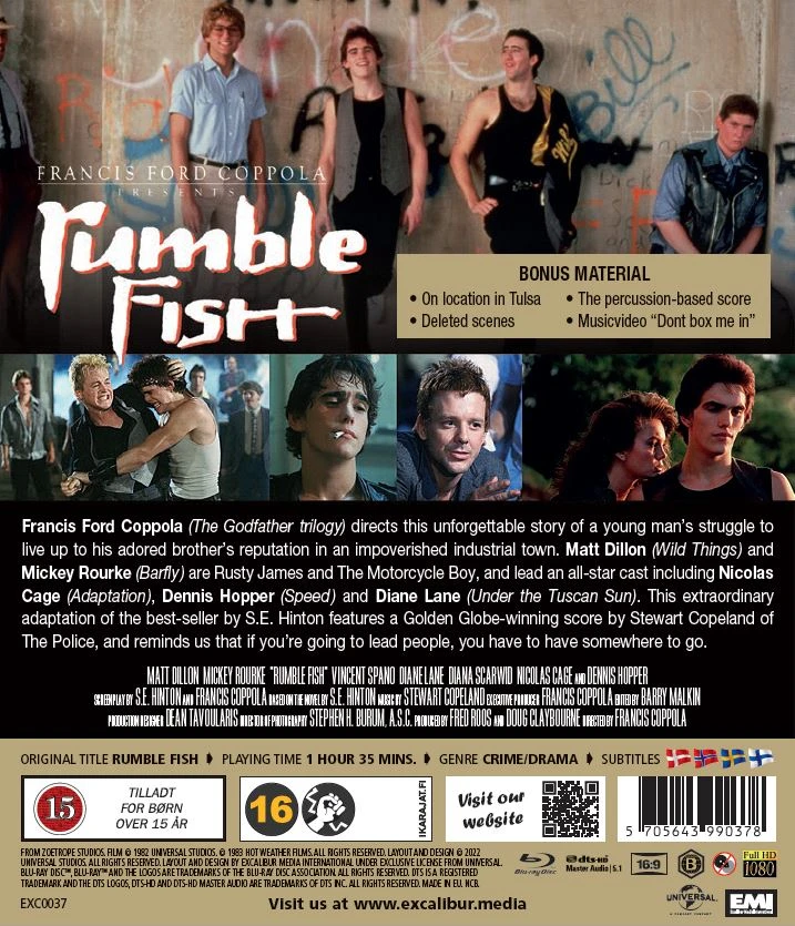 Classic Movies Rumble Fish (pristato Francis Ford Coppola)