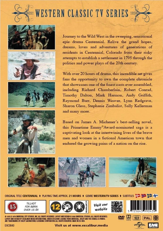 Classic Movies Šimtmetis – Kolorado Sagaen: visa serija (6 diskų)