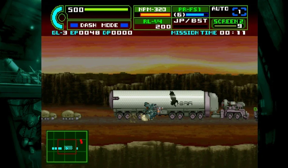 „Clear River Games“ „Assault Suit Leynos 2 Saturn Tribute“