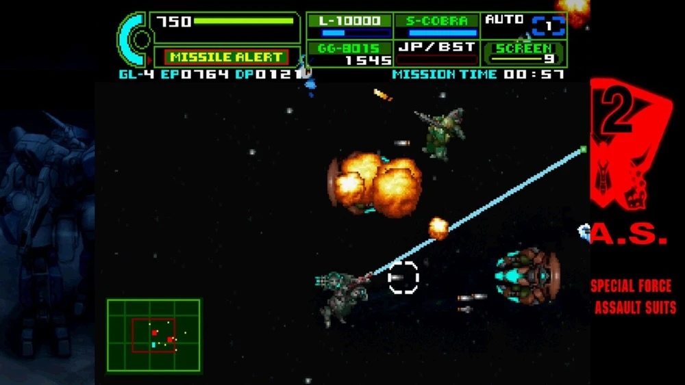 „Clear River Games“ „Assault Suit Leynos 2 Saturn Tribute“
