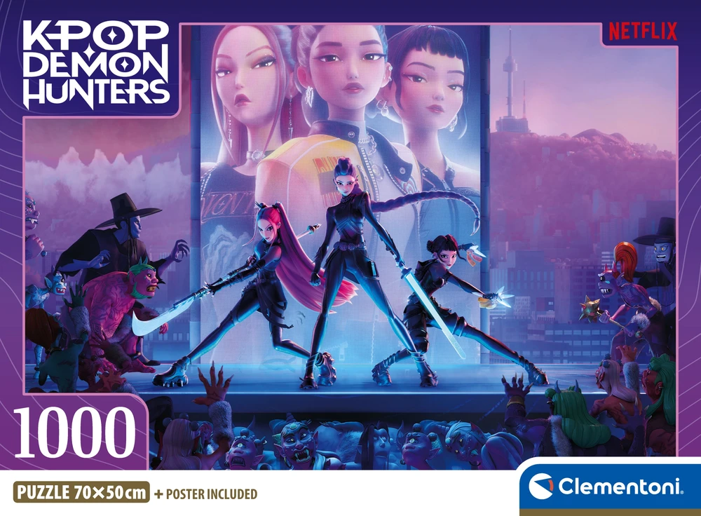 Clementoni Dėlionė 1000 vnt. - K-Pop Demon Hunter