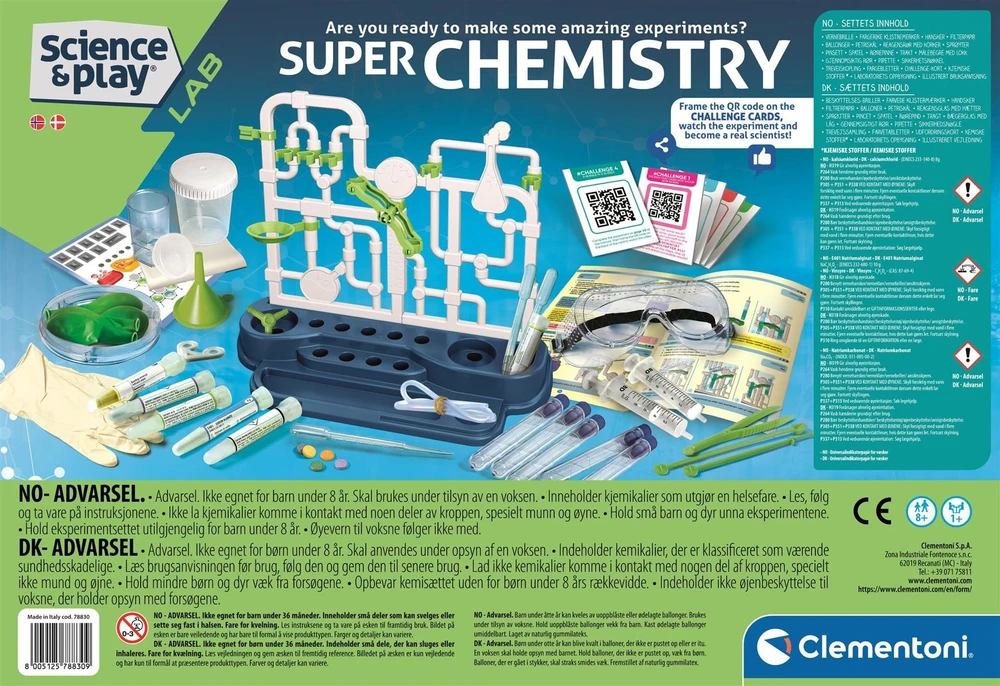 Clementoni - Mokslas ir žaidimai - Superchemija (78830)