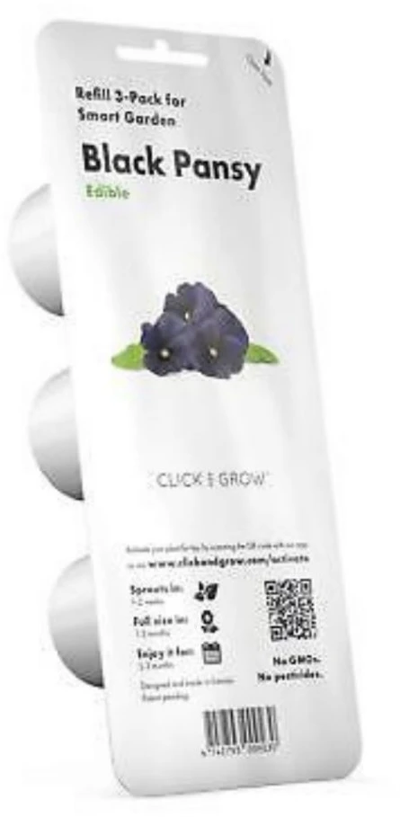 Click Grow „Click and Grow“ – išmaniojo sodo papildymo rinkinys, 3 vnt. juodųjų našlaičių