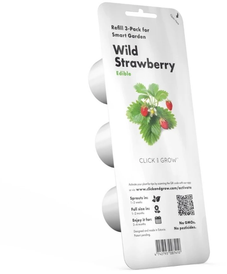 Click & Grow sėklos išmaniajam braškių vazonui  SHGR24x3 3vnt.