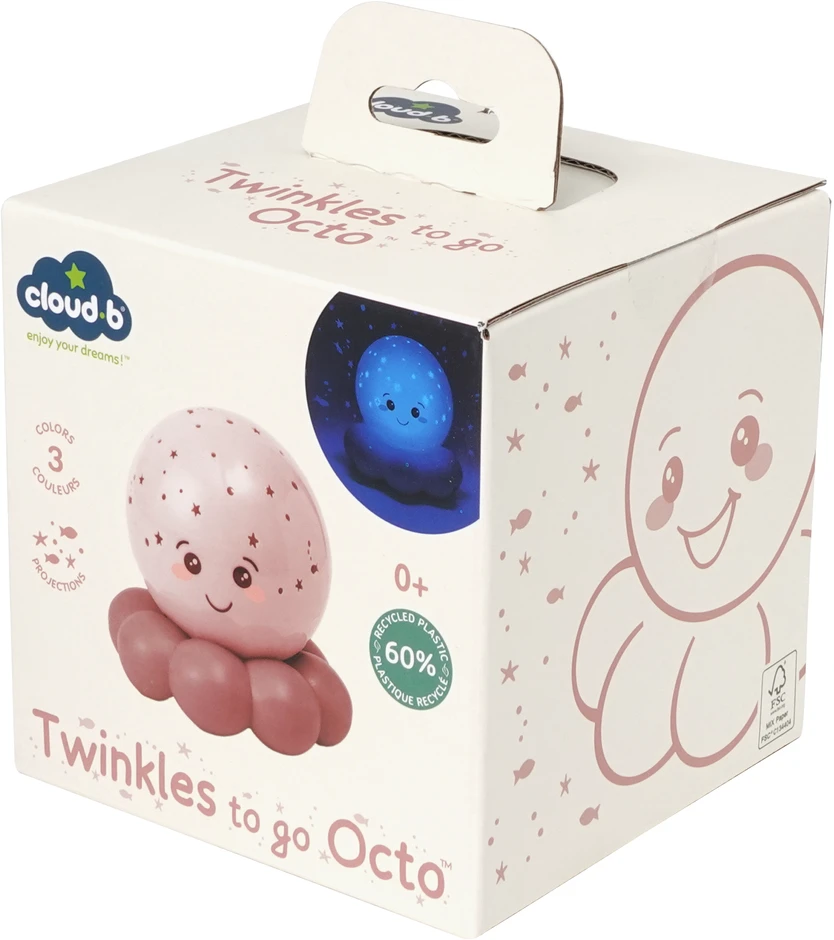 „Cloud B“ – „Twinkles To Go Octo“ – pastelinė rožinė