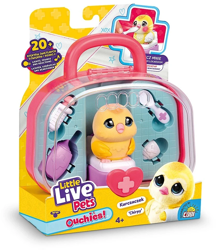 Cobi Interaktyvi figūrėlė Little Live Pets – Ouchies viščiukas