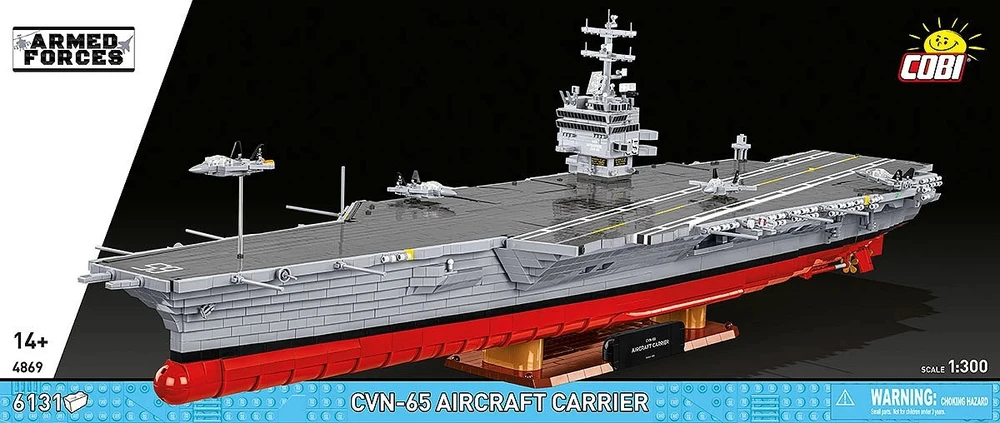 Cobi Konstruktoriaus kaladėlės CVN-65 lėktuvnešis, 6131 kaladėlių