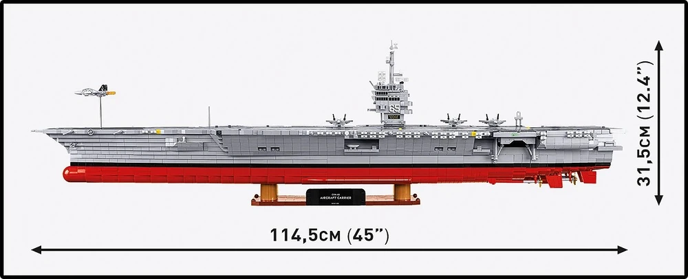 Cobi Konstruktoriaus kaladėlės CVN-65 lėktuvnešis, 6131 kaladėlių