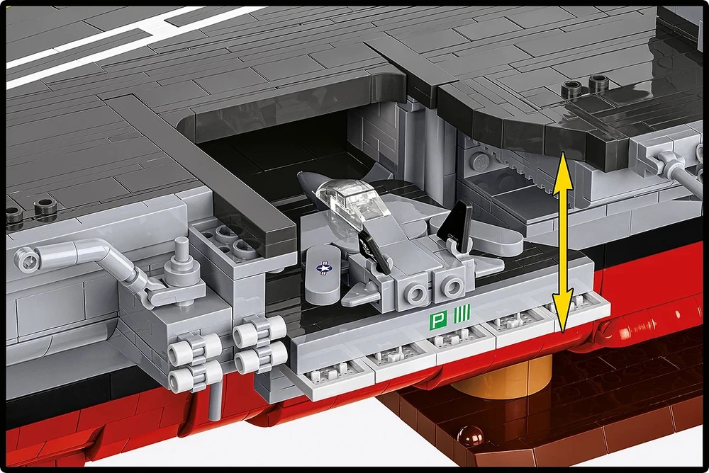 Cobi Konstruktoriaus kaladėlės CVN-65 lėktuvnešis, 6131 kaladėlių