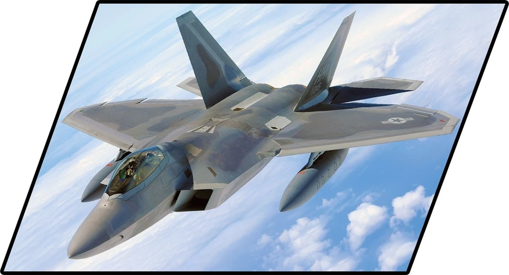 Cobi Klocki Ginkluotųjų pajėgų „Lockheed F-22 Raptor“ blokai