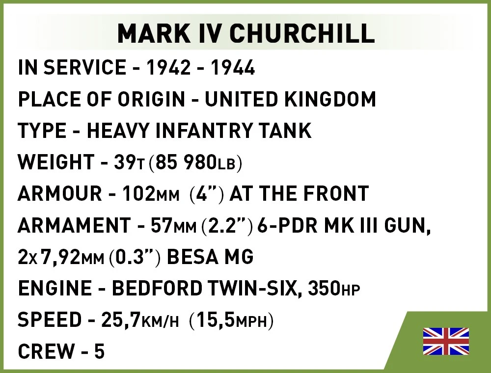 Cobi Klocki mark iv churchill 668 klocków
