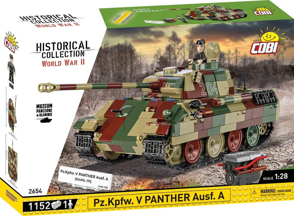 Cobi Pz.Kpfw. V Panther Ausf. A modelis iš 1152 detalių