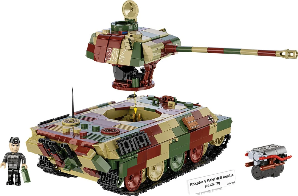 Cobi Pz.Kpfw. V Panther Ausf. A modelis iš 1152 detalių