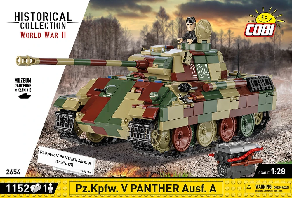 Cobi Pz.Kpfw. V Panther Ausf. A modelis iš 1152 detalių