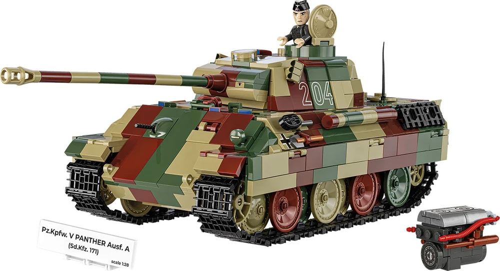 Cobi Pz.Kpfw. V Panther Ausf. A modelis iš 1152 detalių
