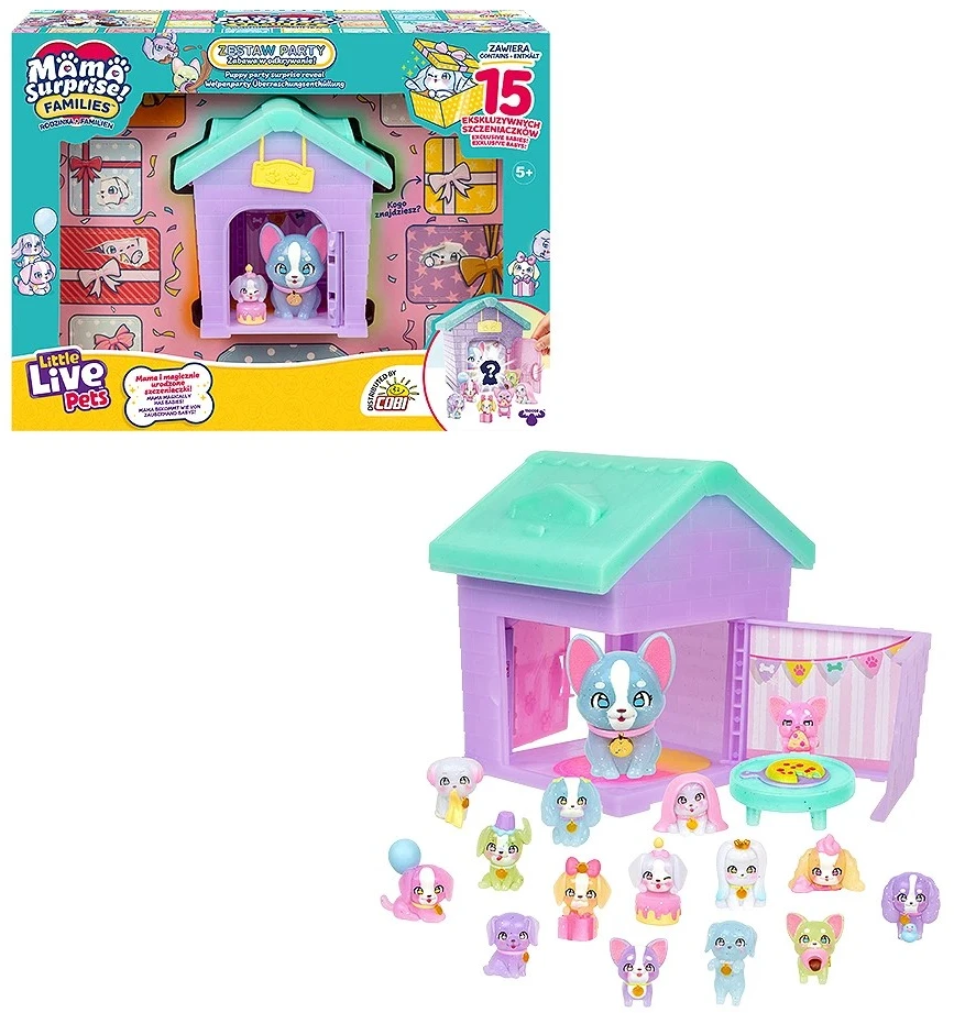 Cobi Rinkinys figurek little live pets - families domek mamy party