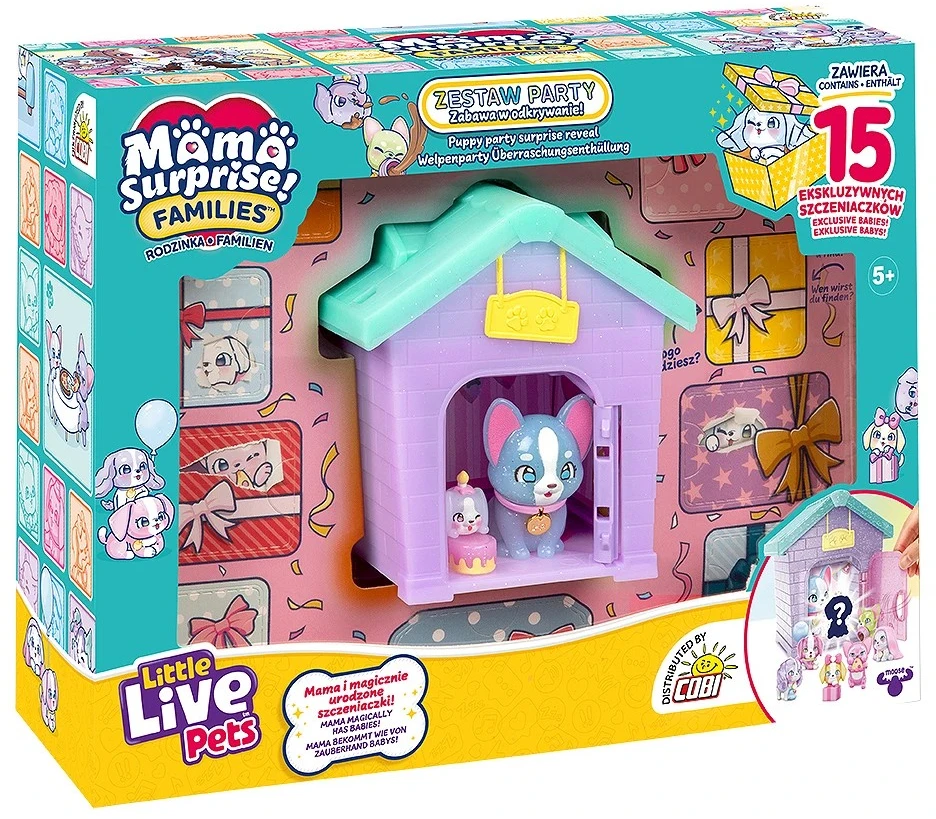 Cobi Rinkinys figurek little live pets - families domek mamy party