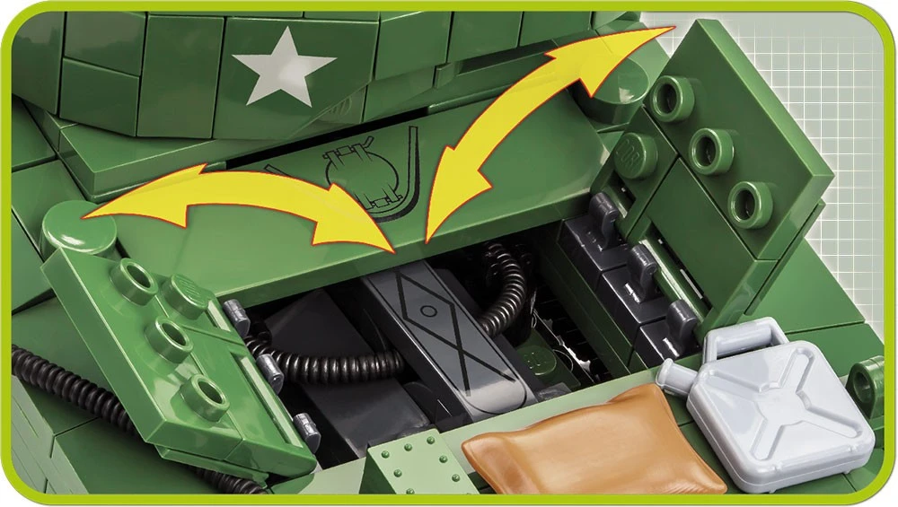 Antrojo pasaulinio karo „Sherman M4A3E2 Jumbo Cobi“ konstruktorius, 720 d.