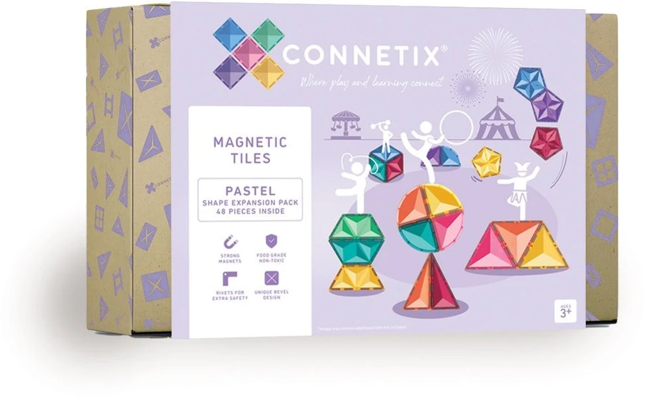 CONNETIX magnetinis konstruktorius 48d. Shape expansion pack