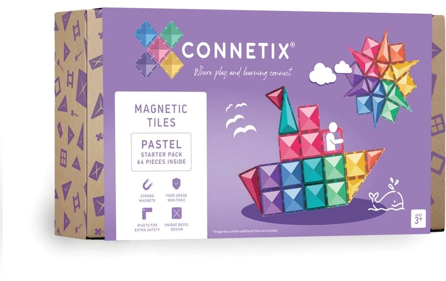 Trefl Connetix Pastelinis STARTER rinkinys 64 dalių