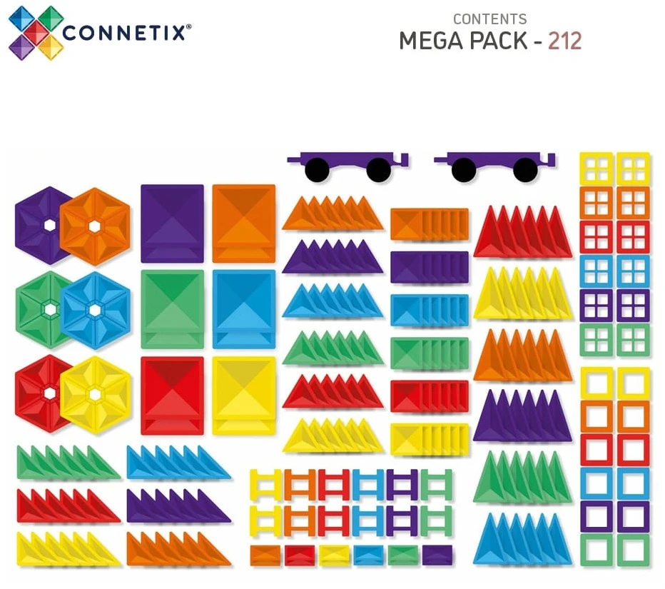 Connetix MEGA rinkinys 212 dalių