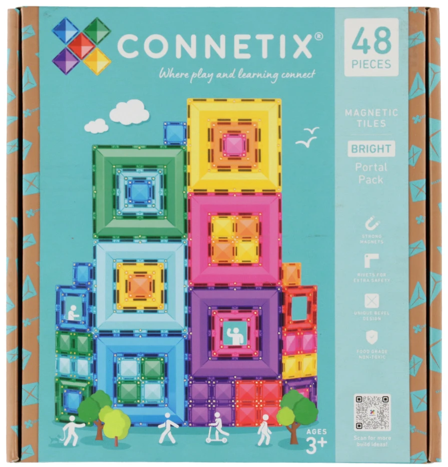 CONNETIX magnetinis konstruktorius - Bright Portal Pack 48d.