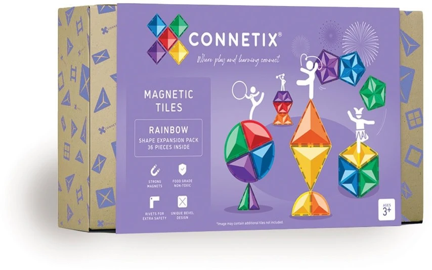 Connetix įvairių formų rinkinys 36 dalių