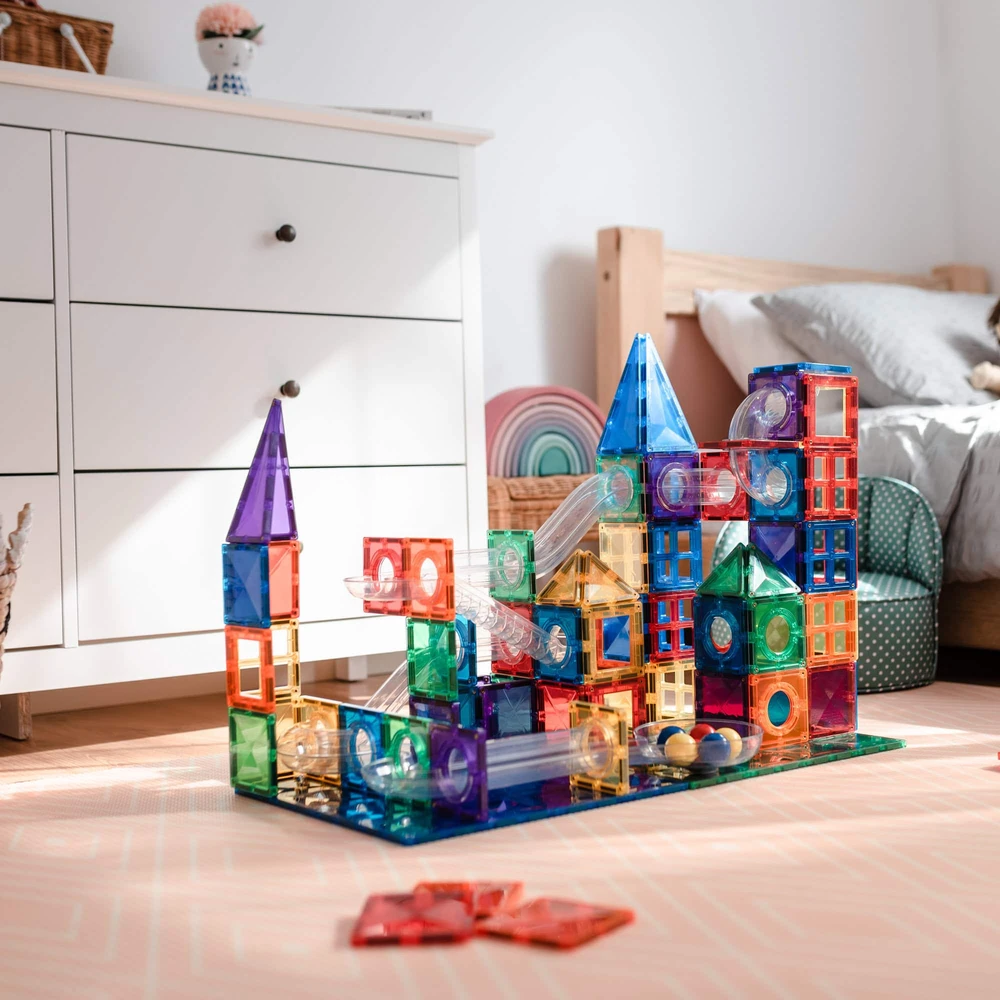 Connetix kamuoliukų trasa 92 dalys