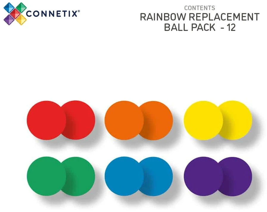 Connetix kamuoliukų papildymas 12vnt