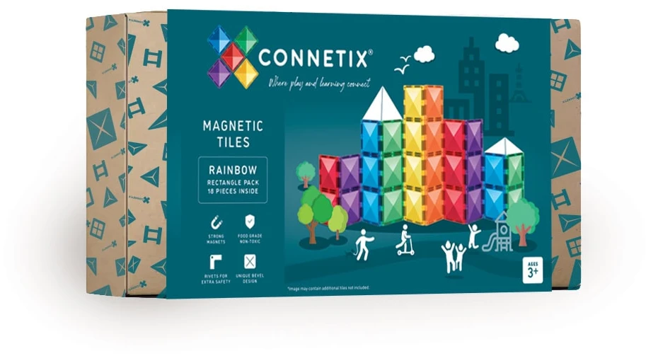 CONNETIX Magnetinis konstruktorius - stačiakampiai 18d.