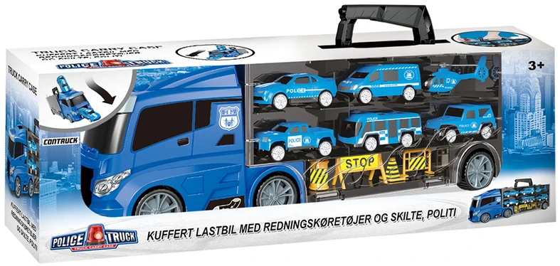 „Contruck“ – sunkvežimis su gelbėjimo automobiliais ir ženklais, policijai (534653)