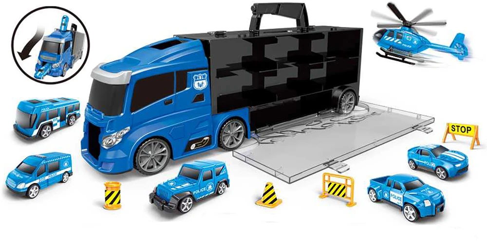 „Contruck“ – sunkvežimis su gelbėjimo automobiliais ir ženklais, policijai (534653)
